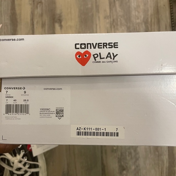 Commes des Garçon Converse! NEVER WORN / BrandNew - Picture 4 of 15